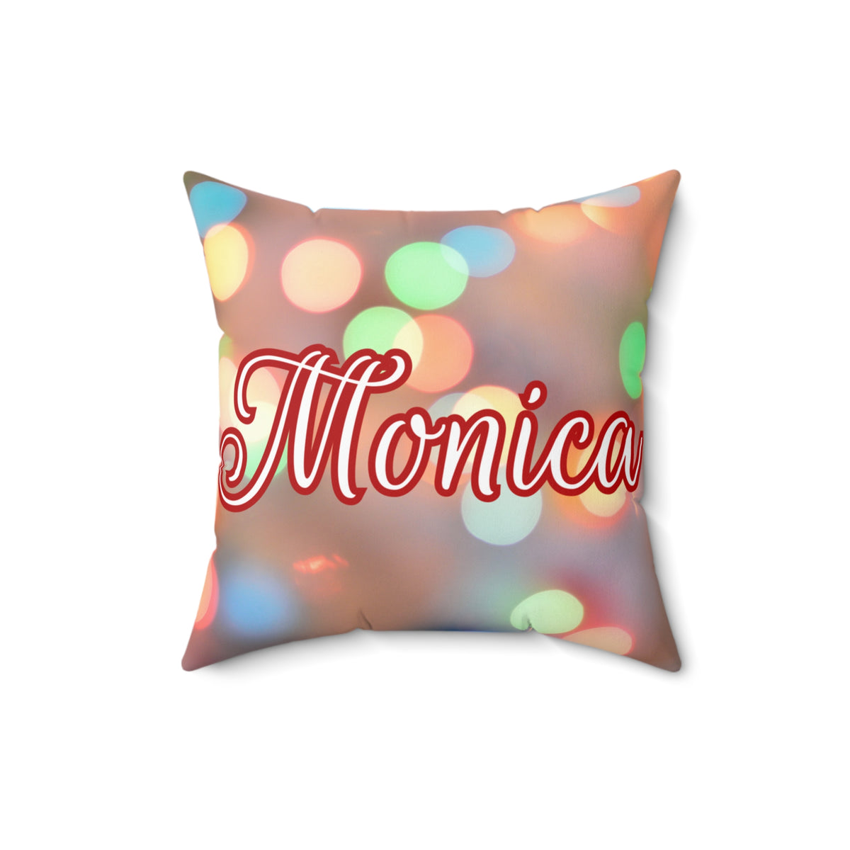 Blurred Lights Name Square Pillow/Case