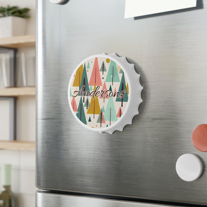 Colored Trees Name Bottle Opener
