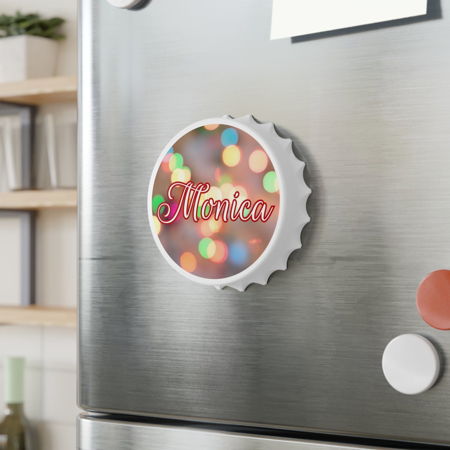 Blurred Lights Name Bottle Opener