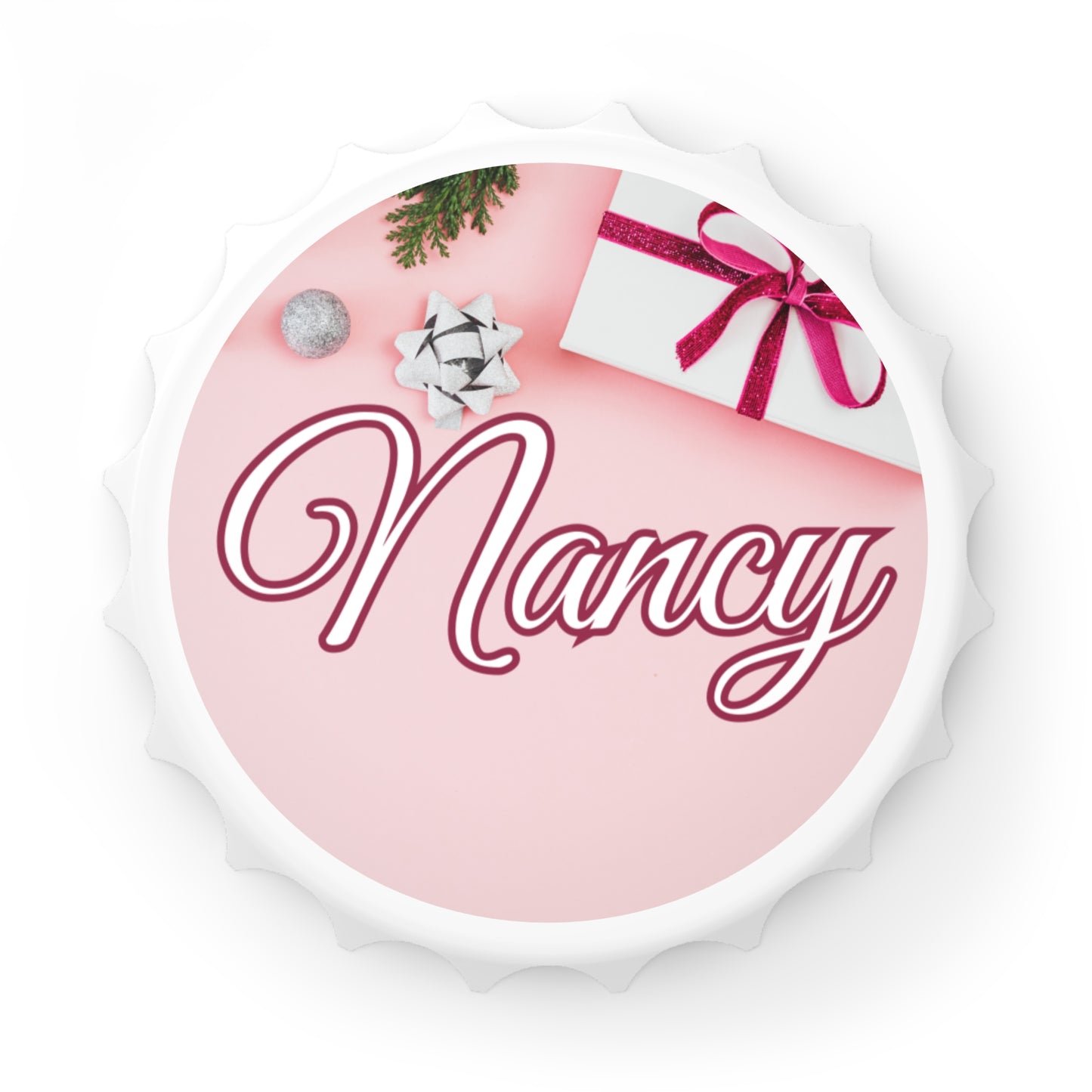 Pink Gift Name Bottle Opener