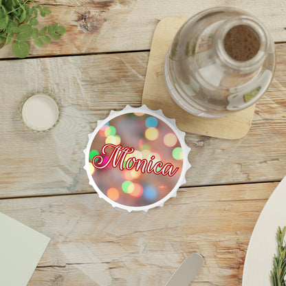 Blurred Lights Name Bottle Opener