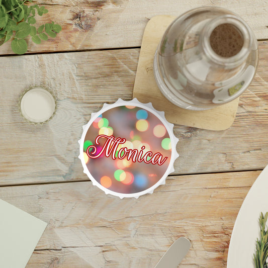 Blurred Lights Name Bottle Opener