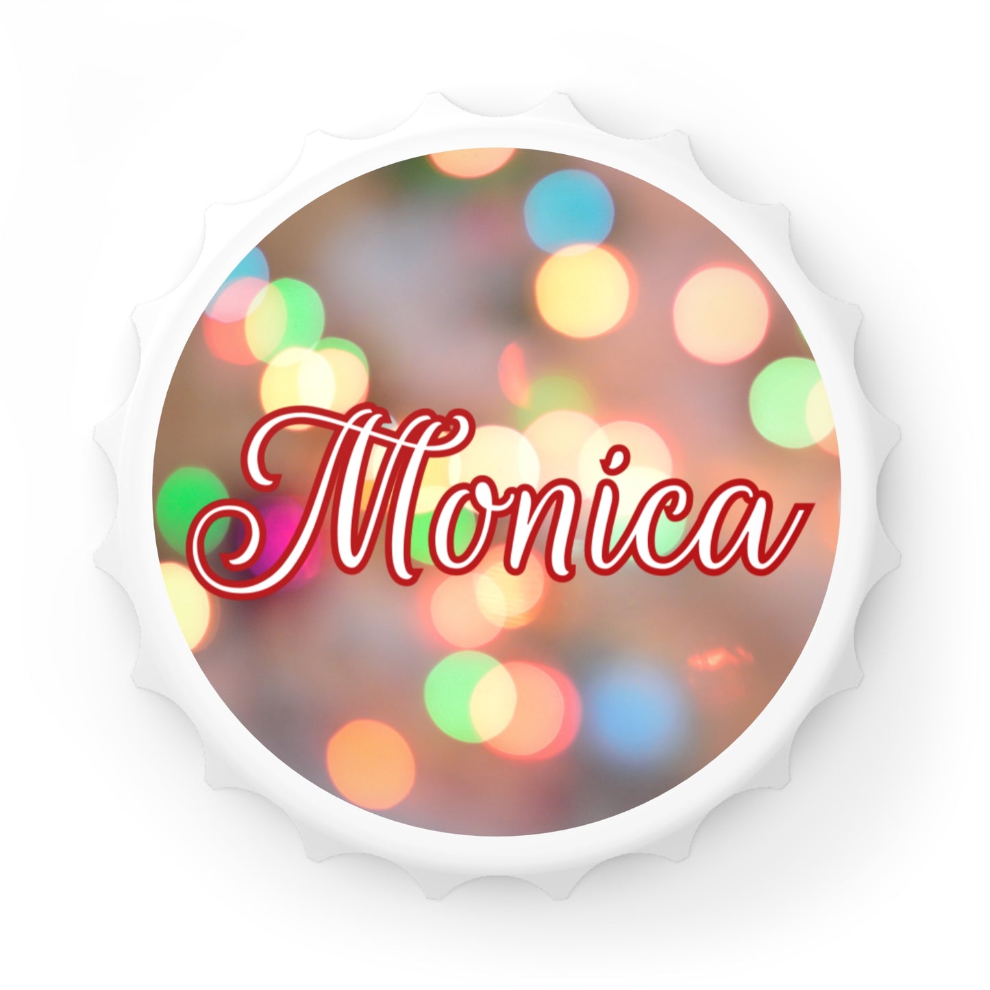 Blurred Lights Name Bottle Opener