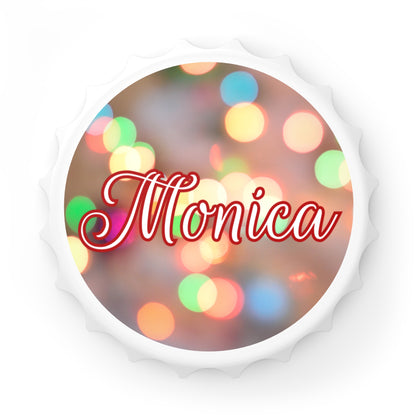 Blurred Lights Name Bottle Opener