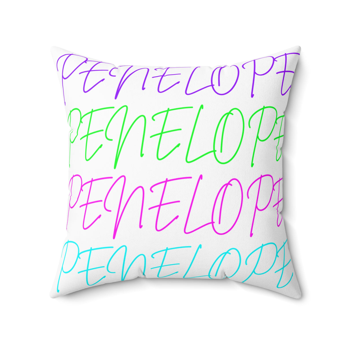 Bright Names Spun Polyester Square Pillow