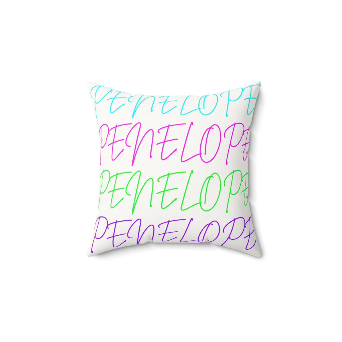 Bright Names Spun Polyester Square Pillow