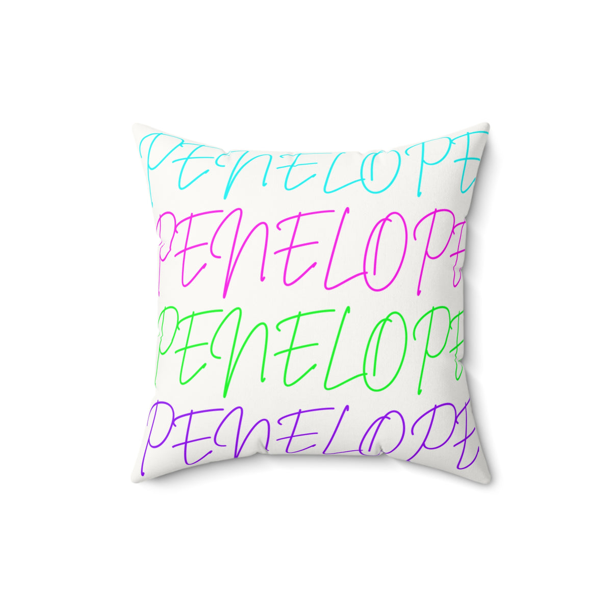 Bright Names Spun Polyester Square Pillow