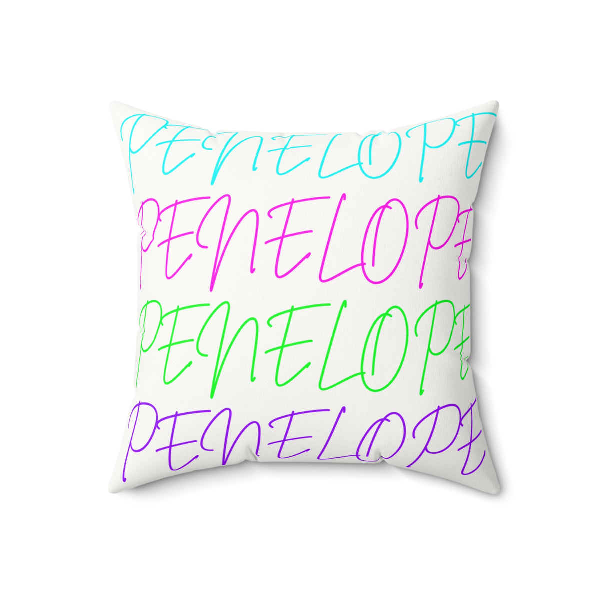 Bright Names Spun Polyester Square Pillow