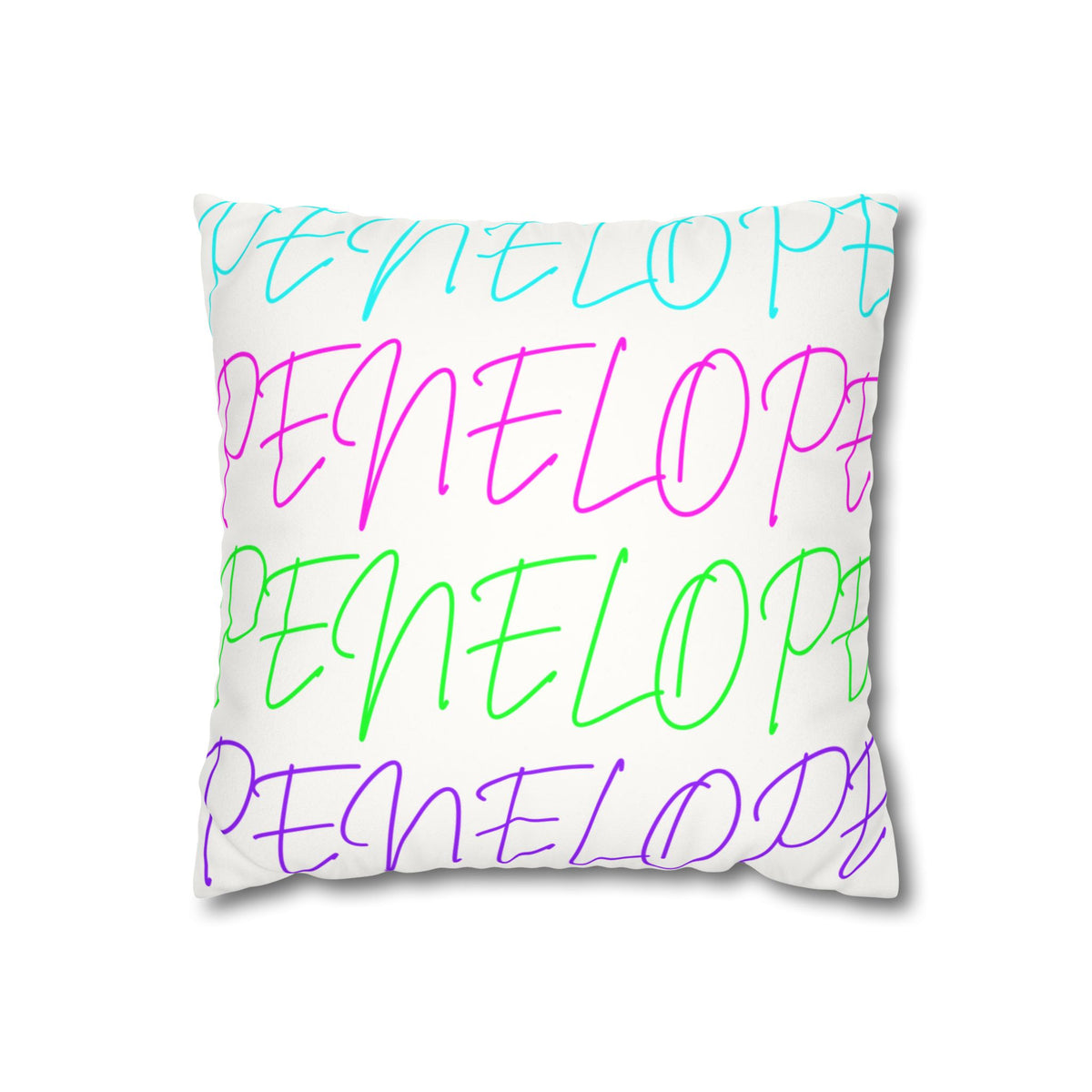 Bright Names Spun Polyester Square Pillow