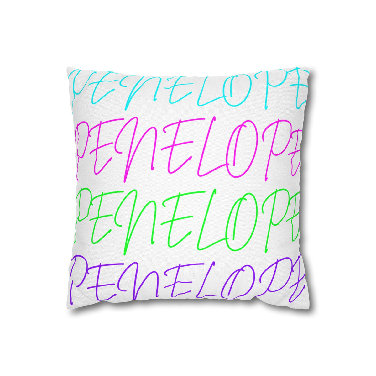 Bright Names Spun Polyester Square Pillow