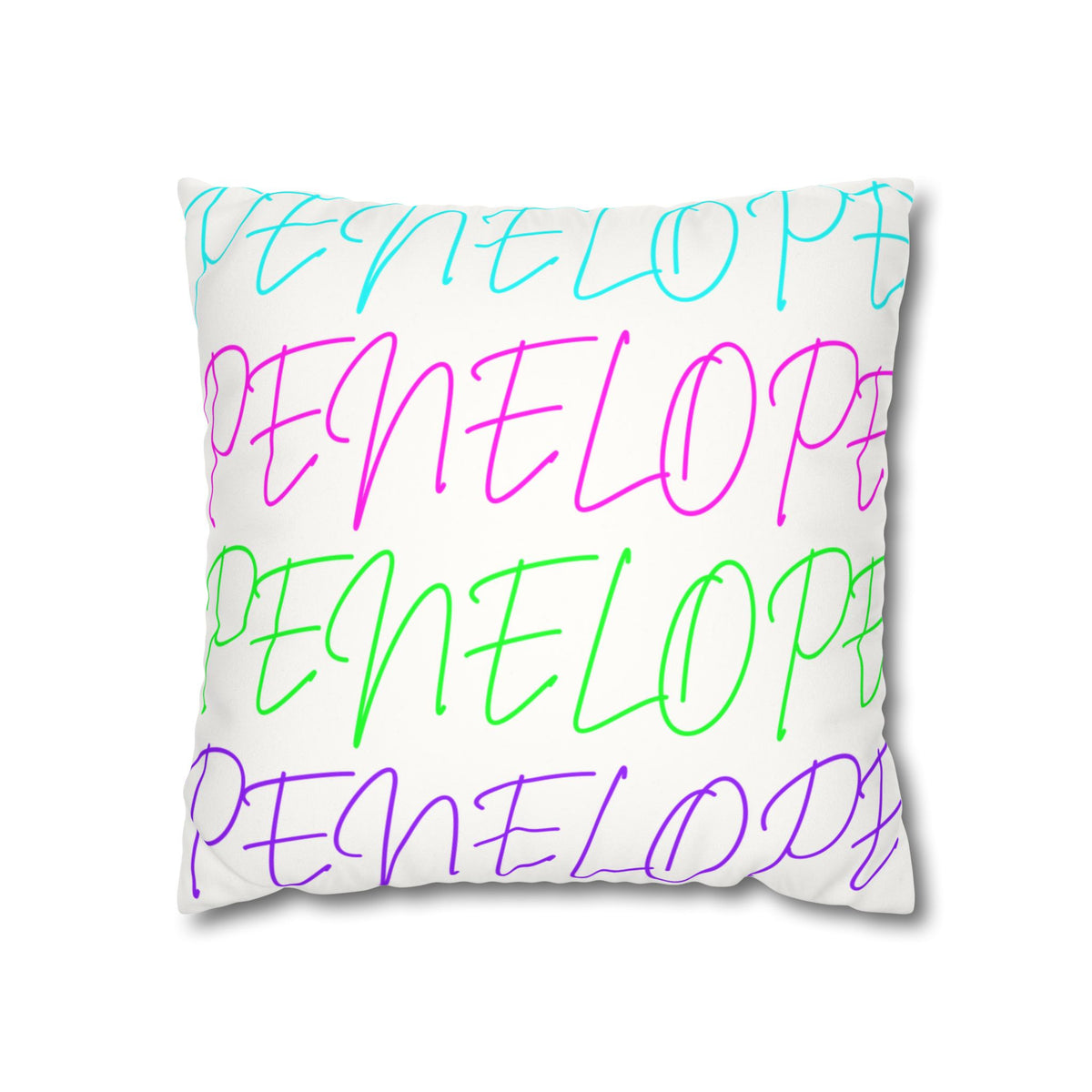 Bright Names Spun Polyester Square Pillow