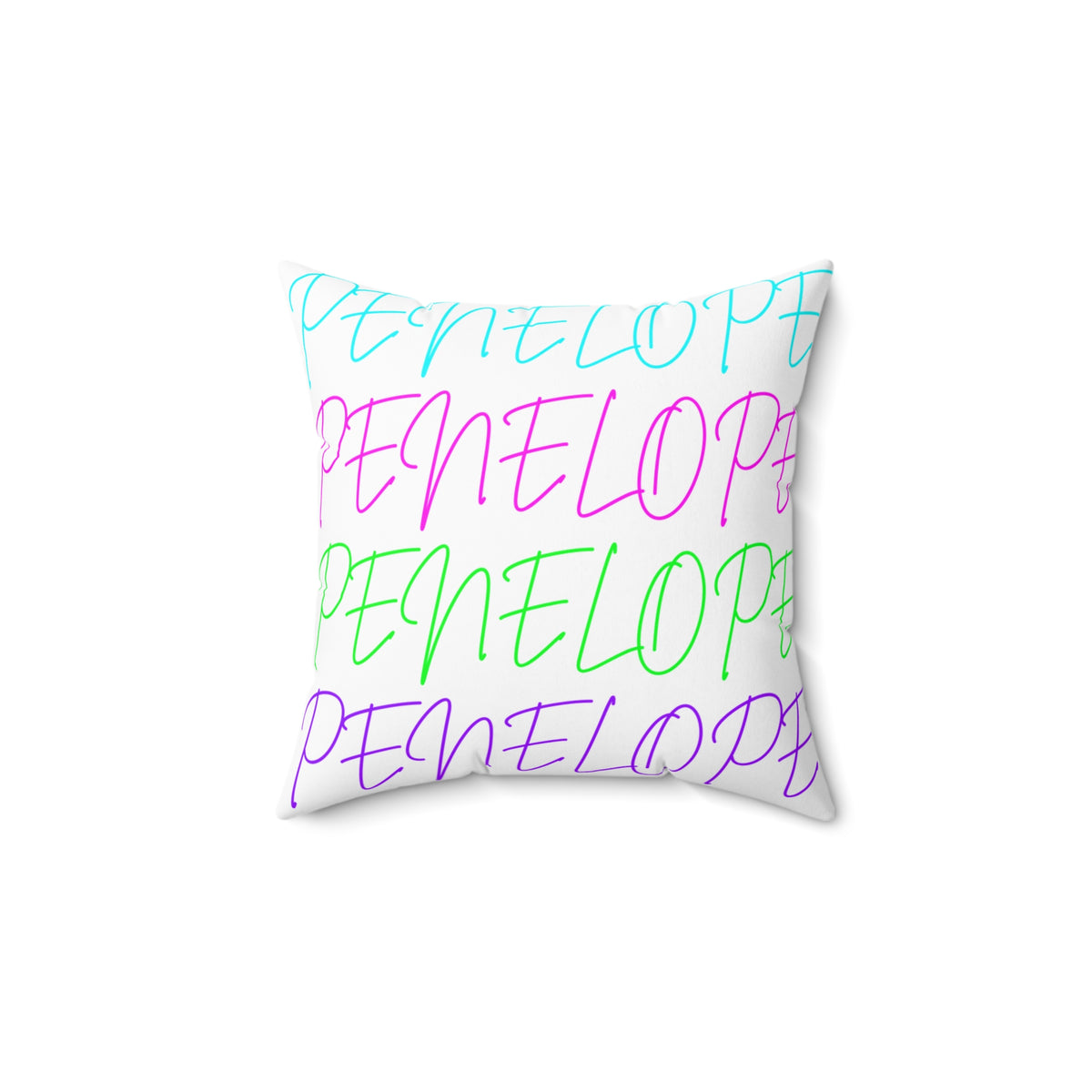 Bright Names Spun Polyester Square Pillow