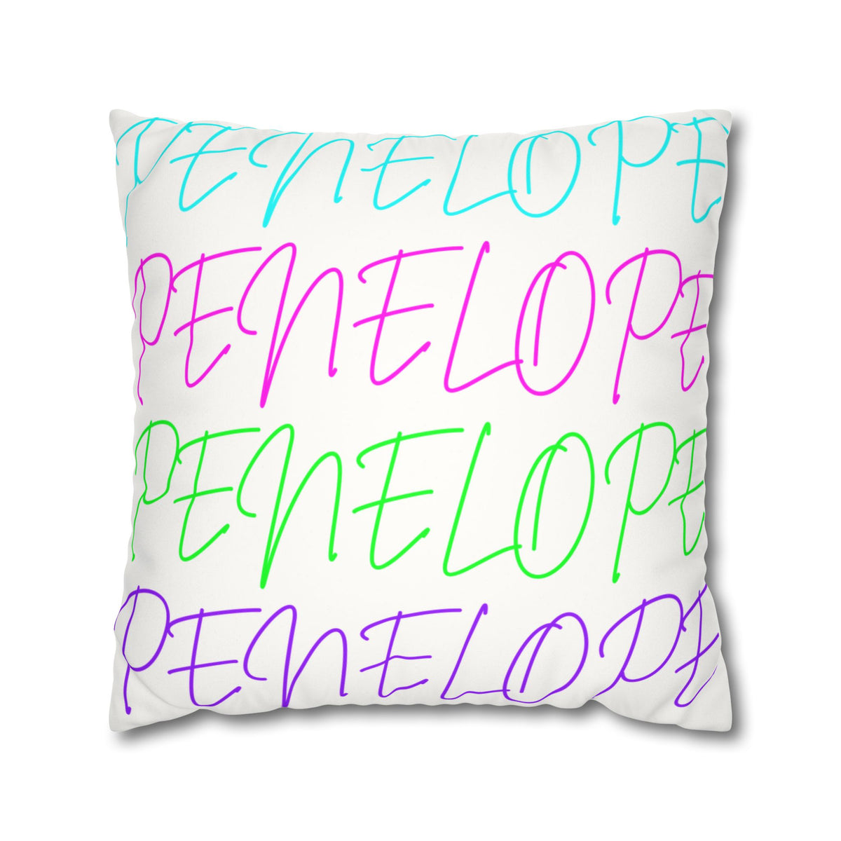 Bright Names Spun Polyester Square Pillow
