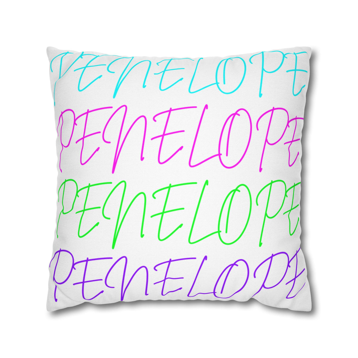 Bright Names Spun Polyester Square Pillow