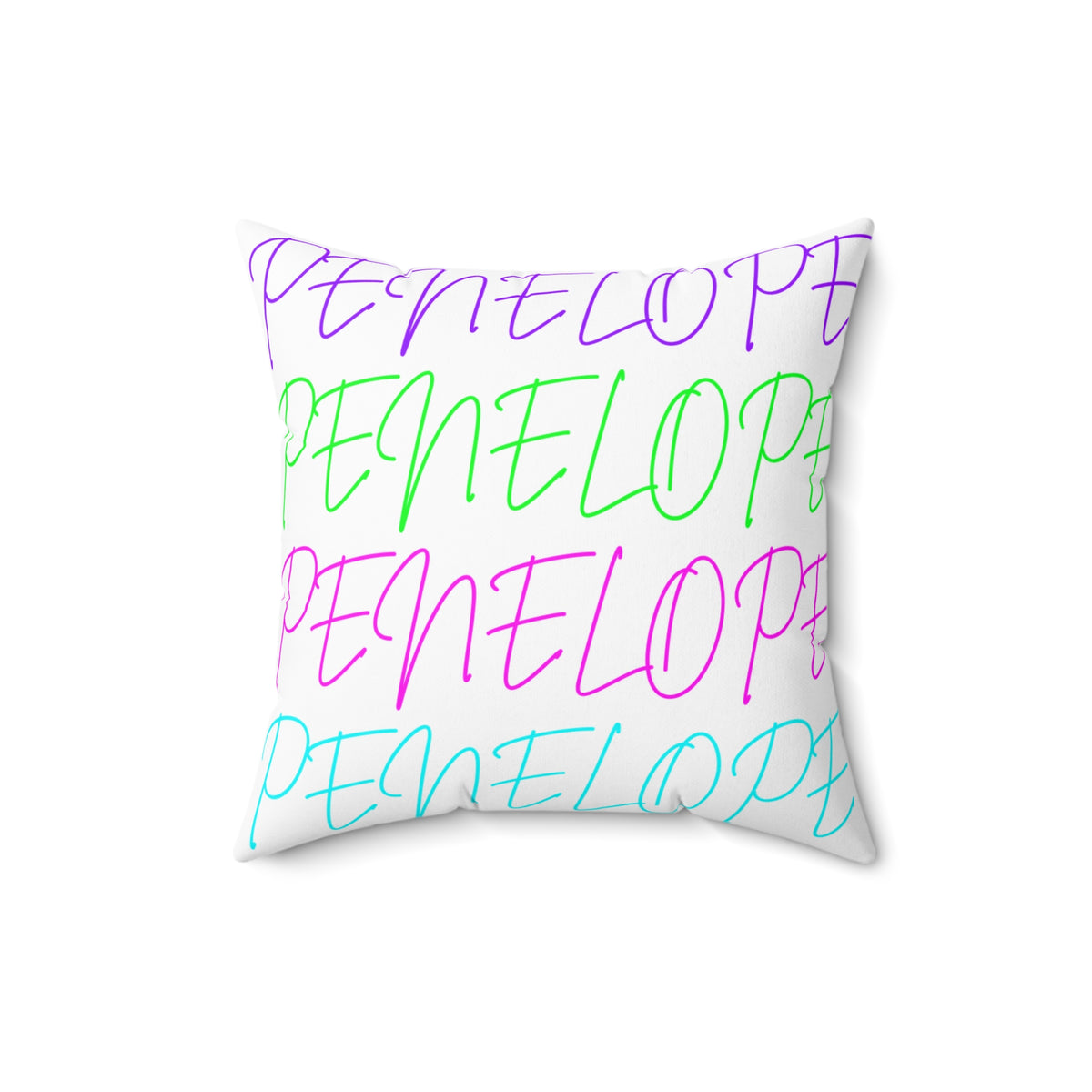 Bright Names Spun Polyester Square Pillow