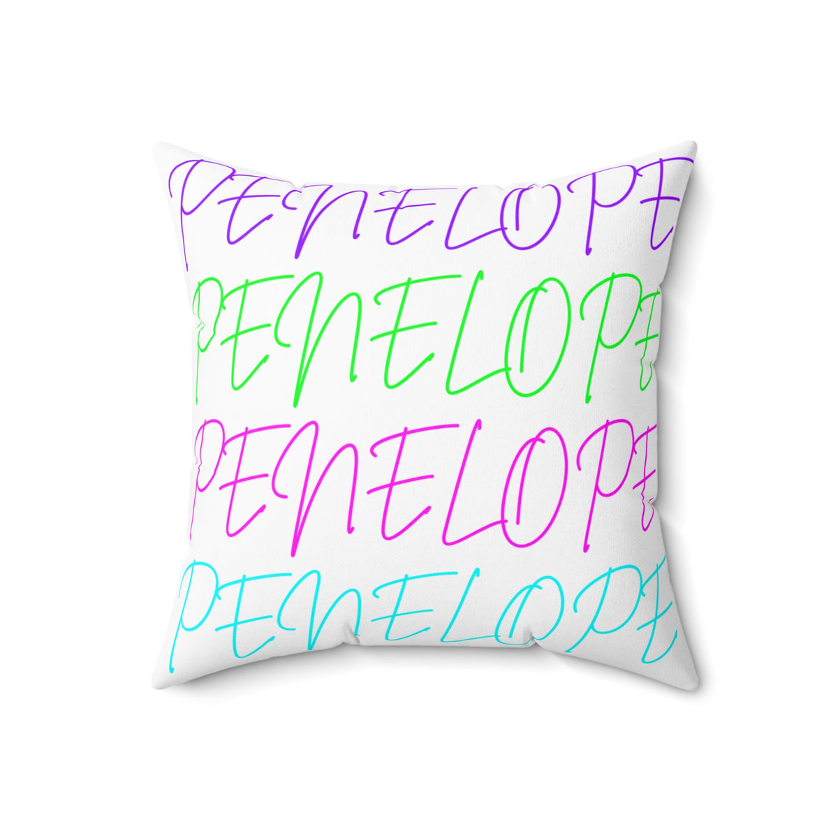 Bright Names Spun Polyester Square Pillow