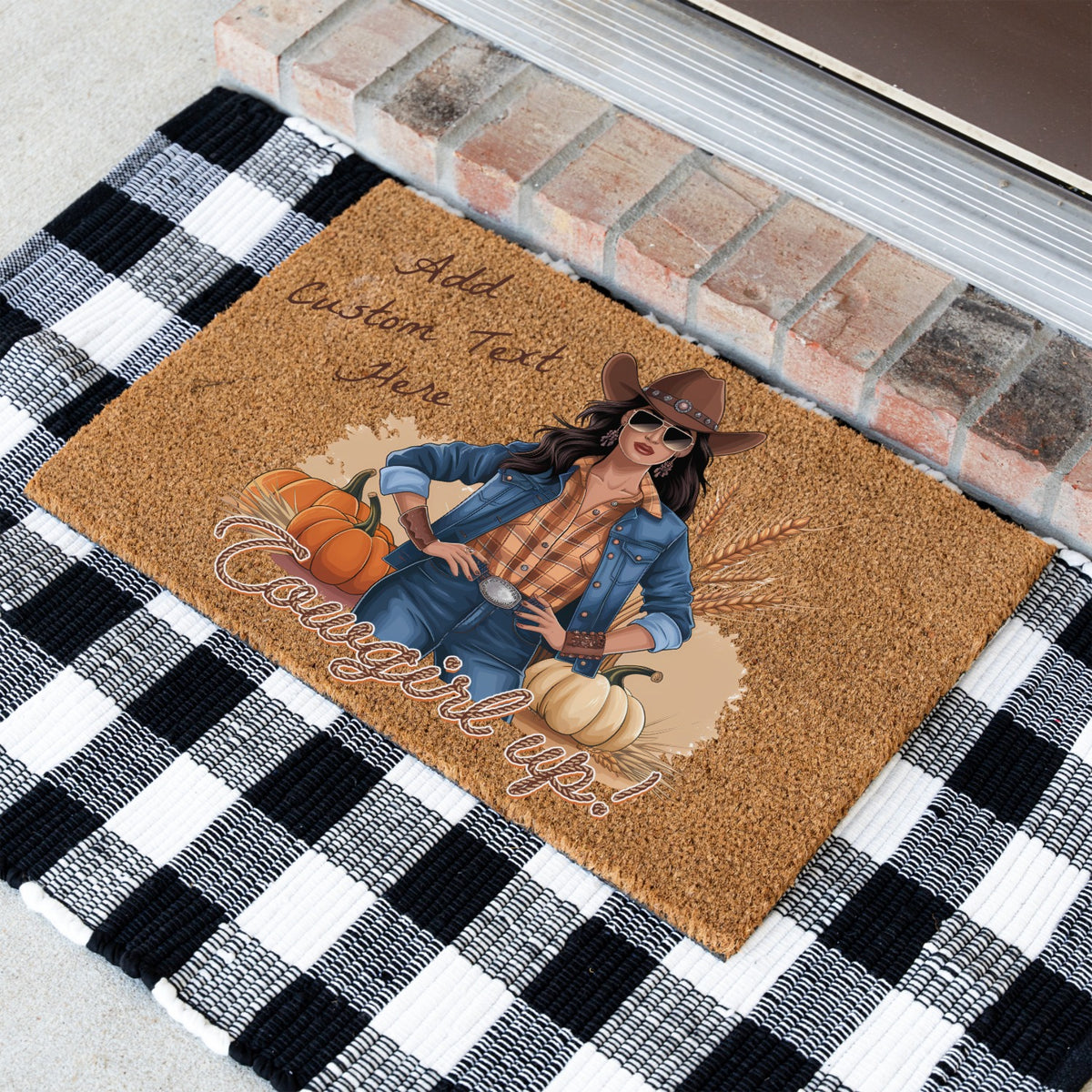 Cowgirl UP Doormat