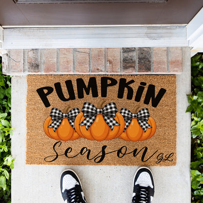 Pumpkins Season Initials UV Printed Doormat
