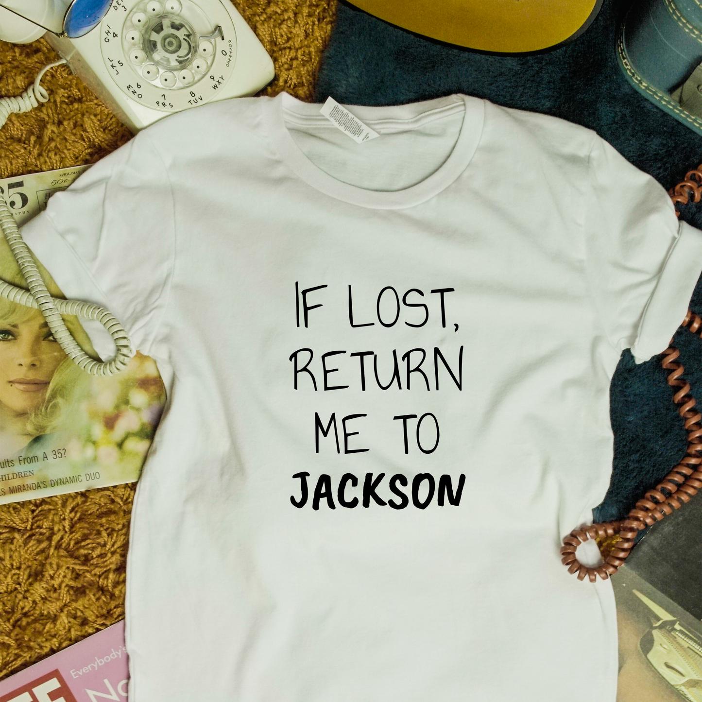 If Lost Black Font Unisex Softstyle T-Shirt