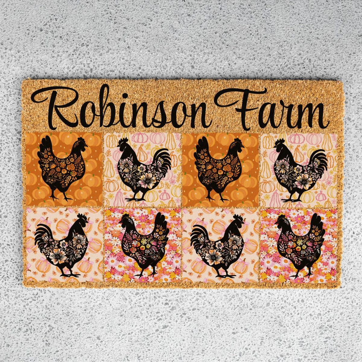 Chickens Name Doormat