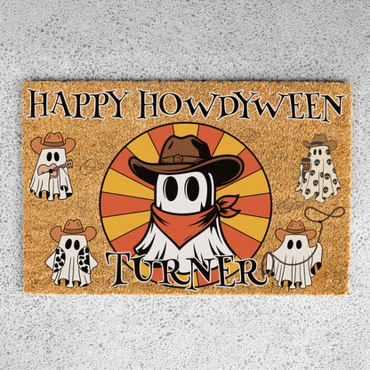 Howdyween Name Doormat - UV Printed