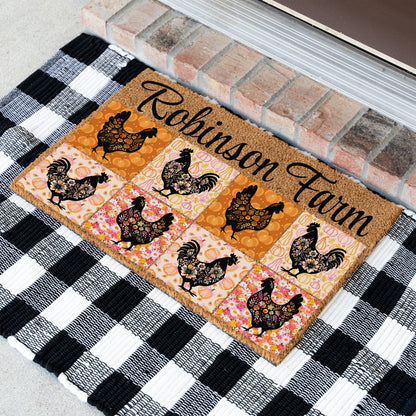 Chickens Name Doormat