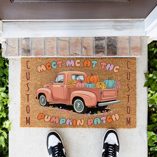 Meet Me At The Patch Names Doormat