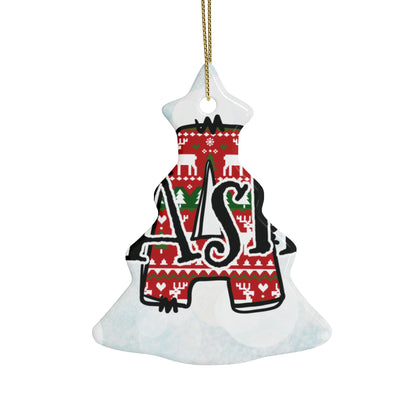 Letter Name Ceramic Ornaments (1pcs, 5pcs, 10pcs, 20pcs)