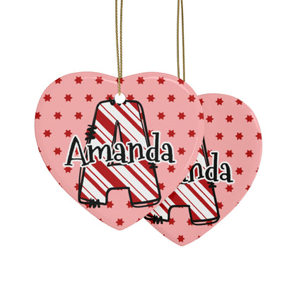 Letter Name Ceramic Ornaments (1pcs, 5pcs, 10pcs, 20pcs)
