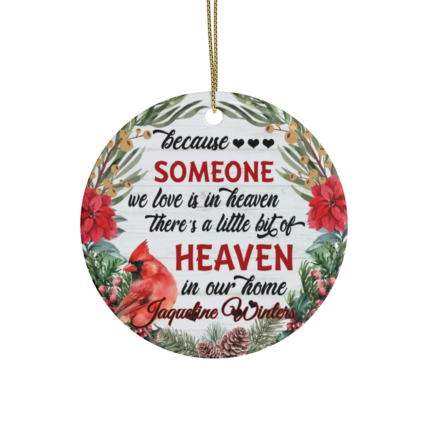 Someone We Love Photo / Name Ceramic Ornaments (1pcs, 5pcs, 10pcs, 20pcs)