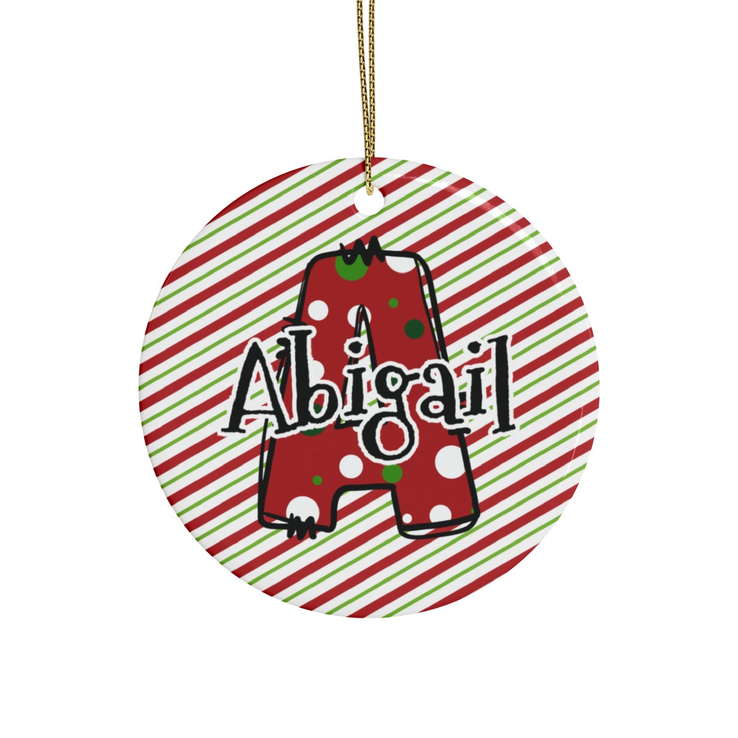 Letter Name Ceramic Ornaments (1pcs, 5pcs, 10pcs, 20pcs)