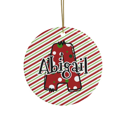 Letter Name Ceramic Ornaments (1pcs, 5pcs, 10pcs, 20pcs)