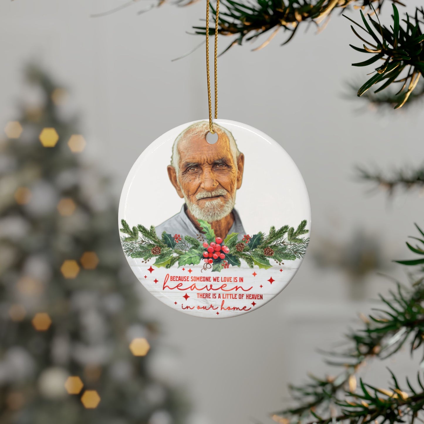 Someone We Love Photo / Name Ceramic Ornaments (1pcs, 5pcs, 10pcs, 20pcs)
