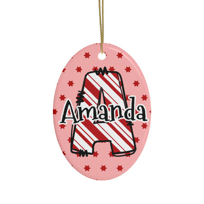 Letter Name Ceramic Ornaments (1pcs, 5pcs, 10pcs, 20pcs)