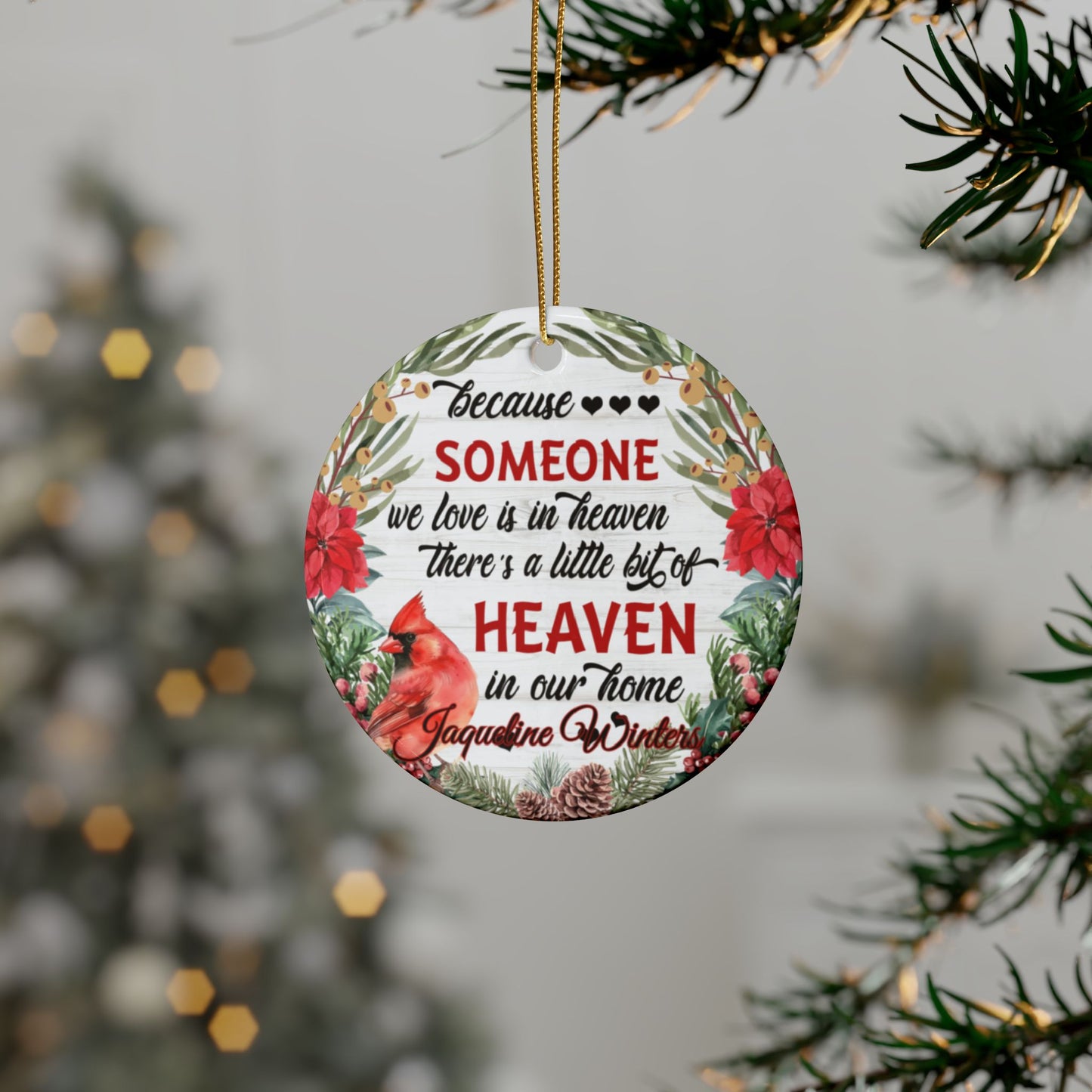 Someone We Love Photo / Name Ceramic Ornaments (1pcs, 5pcs, 10pcs, 20pcs)