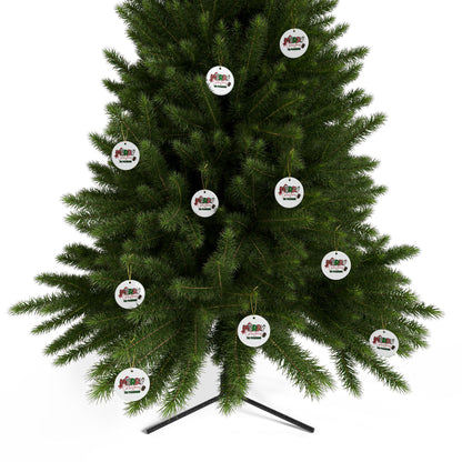 Merry Christmas Name Ceramic Ornaments (1pcs, 5pcs, 10pcs, 20pcs)