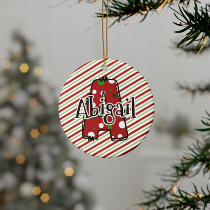 Letter Name Ceramic Ornaments (1pcs, 5pcs, 10pcs, 20pcs)