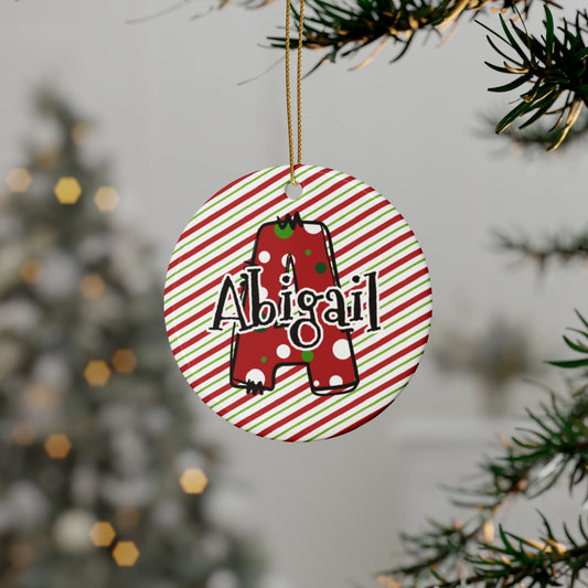 Letter Name Ceramic Ornaments (1pcs, 5pcs, 10pcs, 20pcs)
