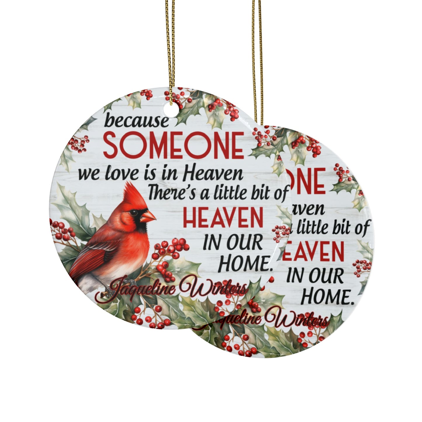 Someone We Love Photo / Name Ceramic Ornaments (1pcs, 5pcs, 10pcs, 20pcs)