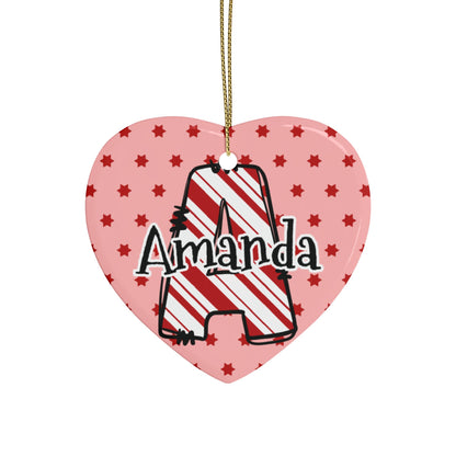 Letter Name Ceramic Ornaments (1pcs, 5pcs, 10pcs, 20pcs)