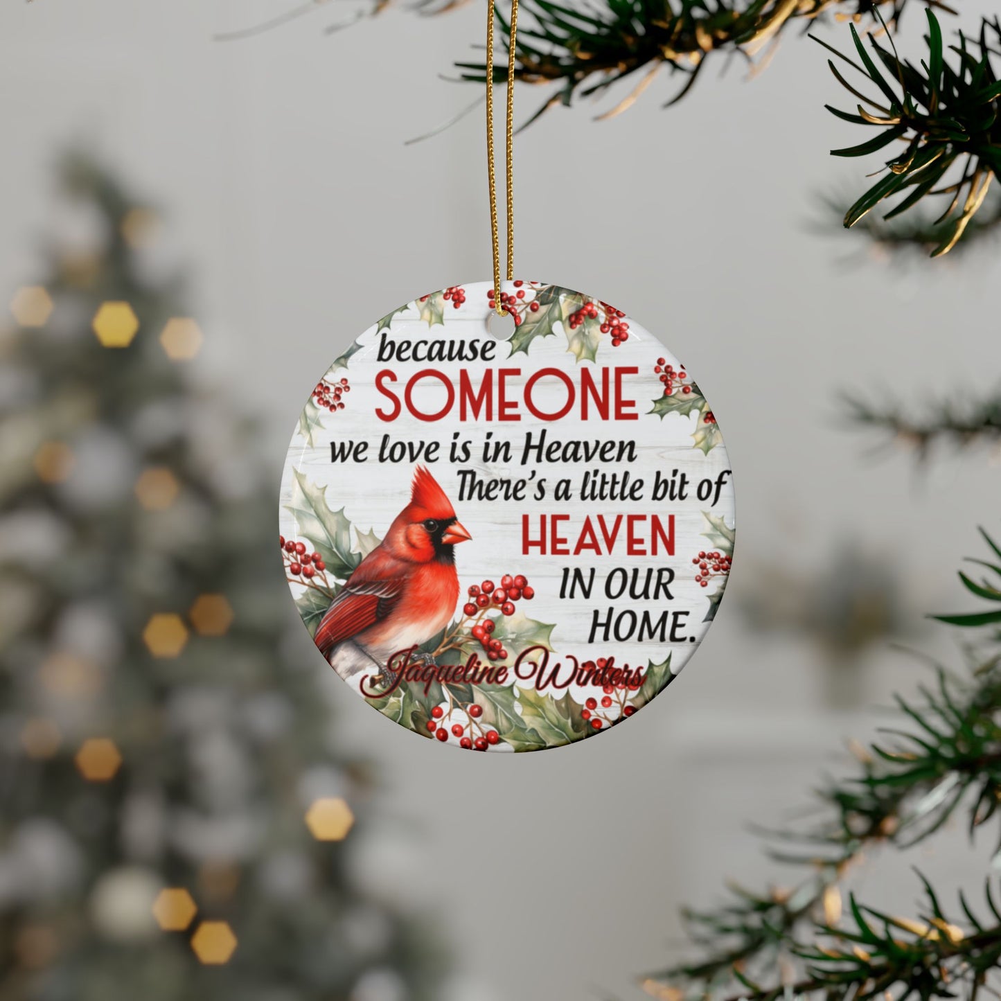 Someone We Love Photo / Name Ceramic Ornaments (1pcs, 5pcs, 10pcs, 20pcs)