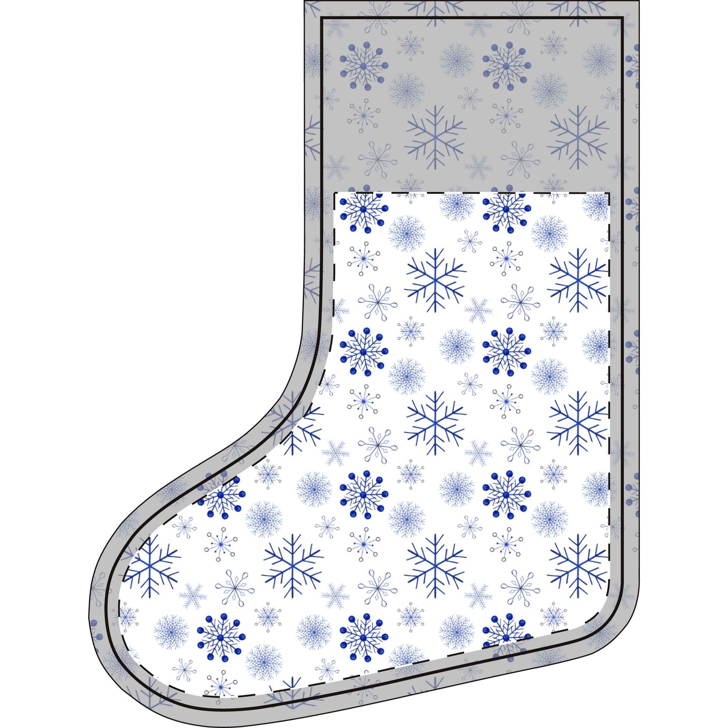 Letter Name Christmas Stocking (Linen)