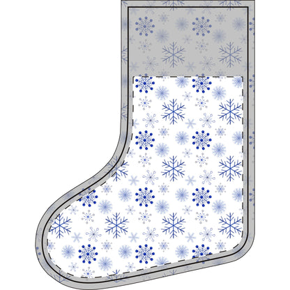 Letter Name Christmas Stocking (Linen)