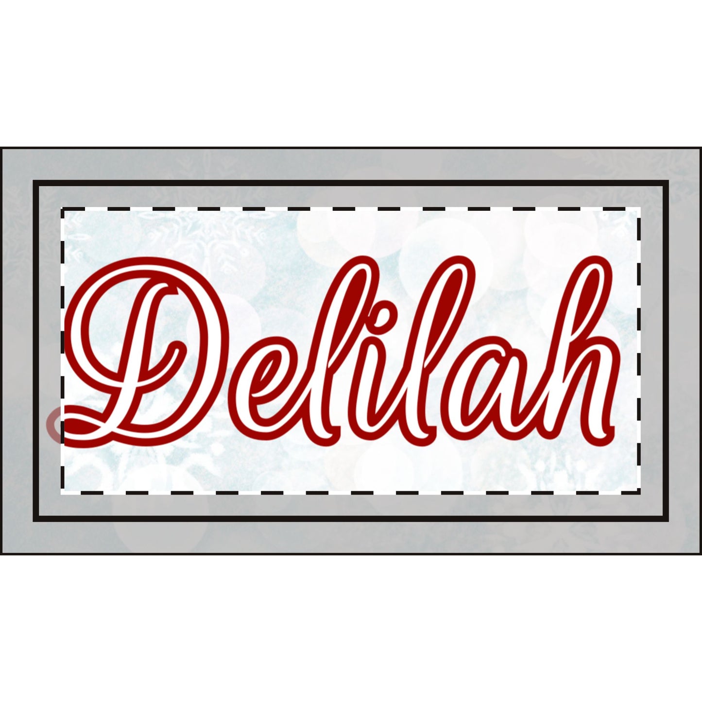 Letter Name Christmas Stocking (Linen)