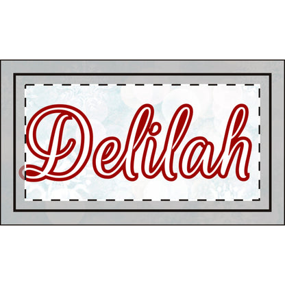 Letter Name Christmas Stocking (Linen)