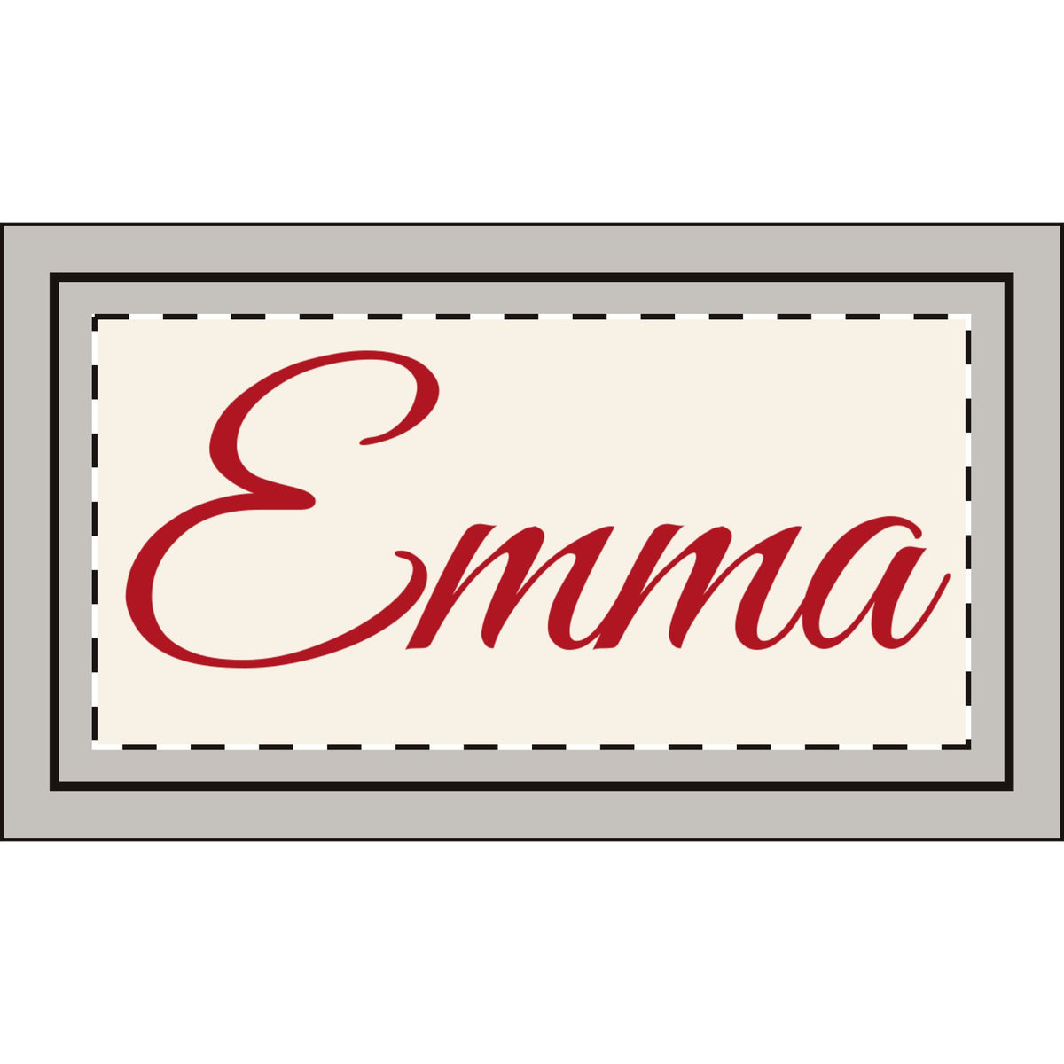Plaid Tartan Family Christmas Stockings Personalized with Name (Linen)