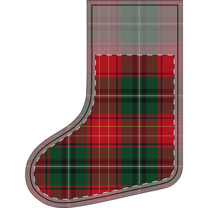 Plaid Tartan Family Christmas Stockings Personalized with Name (Linen)
