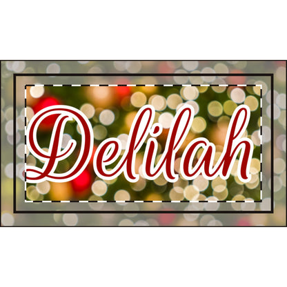 Letter Name Christmas Stocking (Linen)