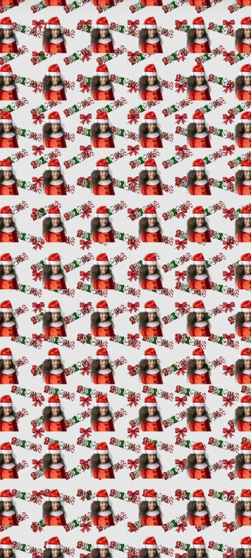 Christmas Photo & Name Gift Wrap Paper