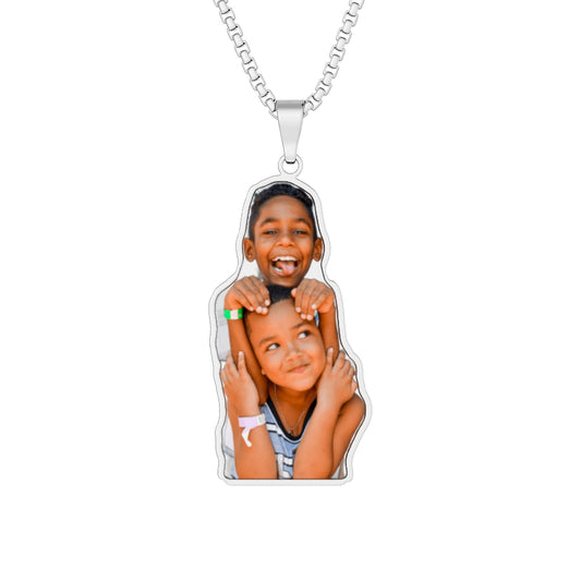 Custom Cut Photo Pendant